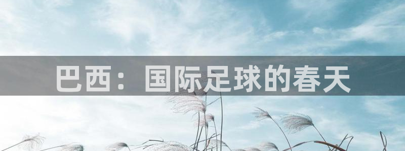 男足世界杯预选赛赛程:巴西:国际足球的春天